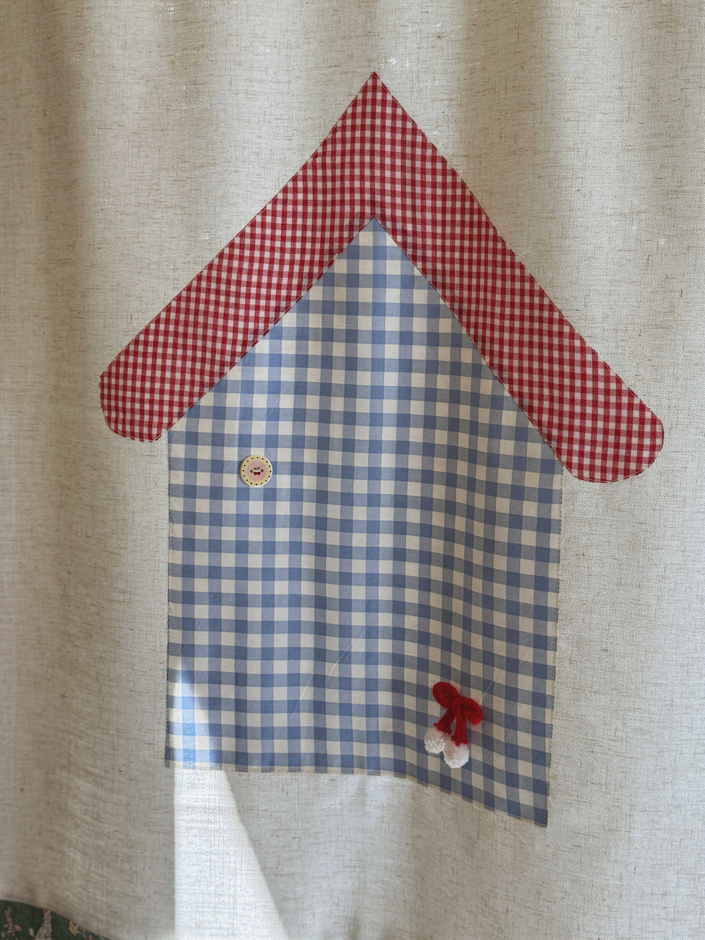 Commercial Kitchen Ceiling - VIKAMA Gingham Small House Noren Door