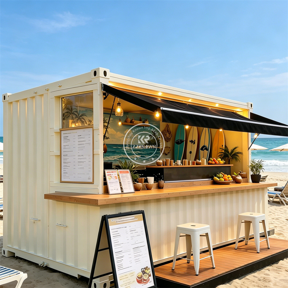 Commercial Kitchen Trailer - Customized Beverage Container Truck Mobile Coffee