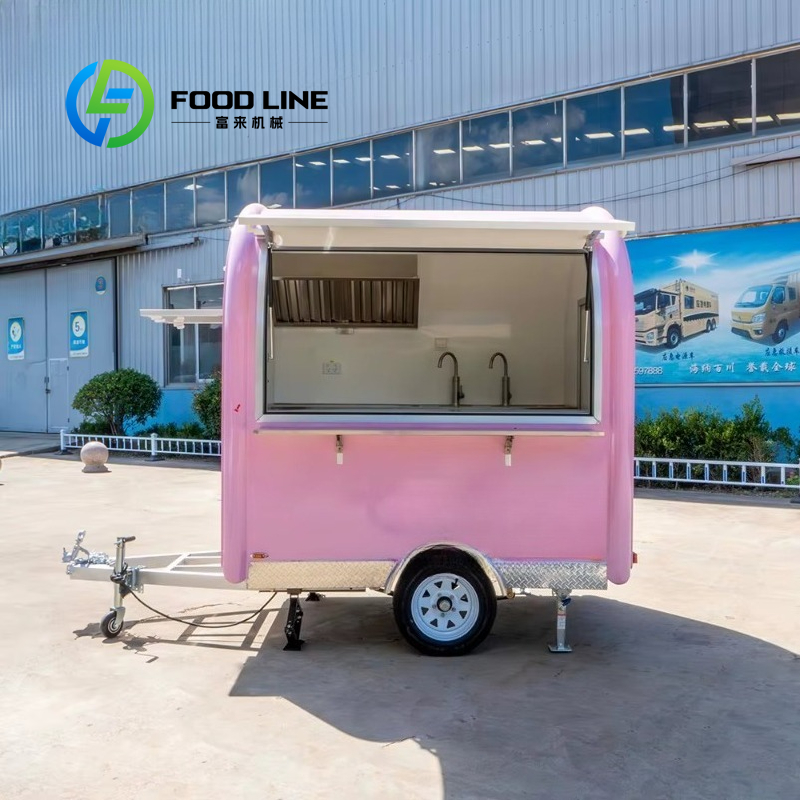 Customized Vintage Pink Mini F - огляд і ціна Commercial Kitchen Trailer