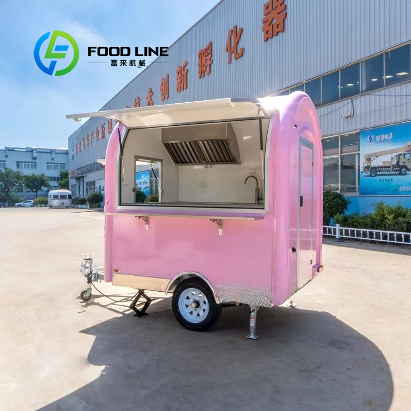 Customized Vintage Pink Mini F - огляд і ціна Commercial Kitchen Trailer