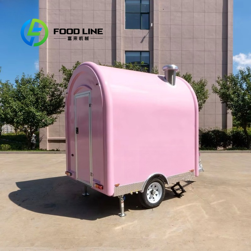 Customized Vintage Pink Mini F - огляд і ціна Commercial Kitchen Trailer