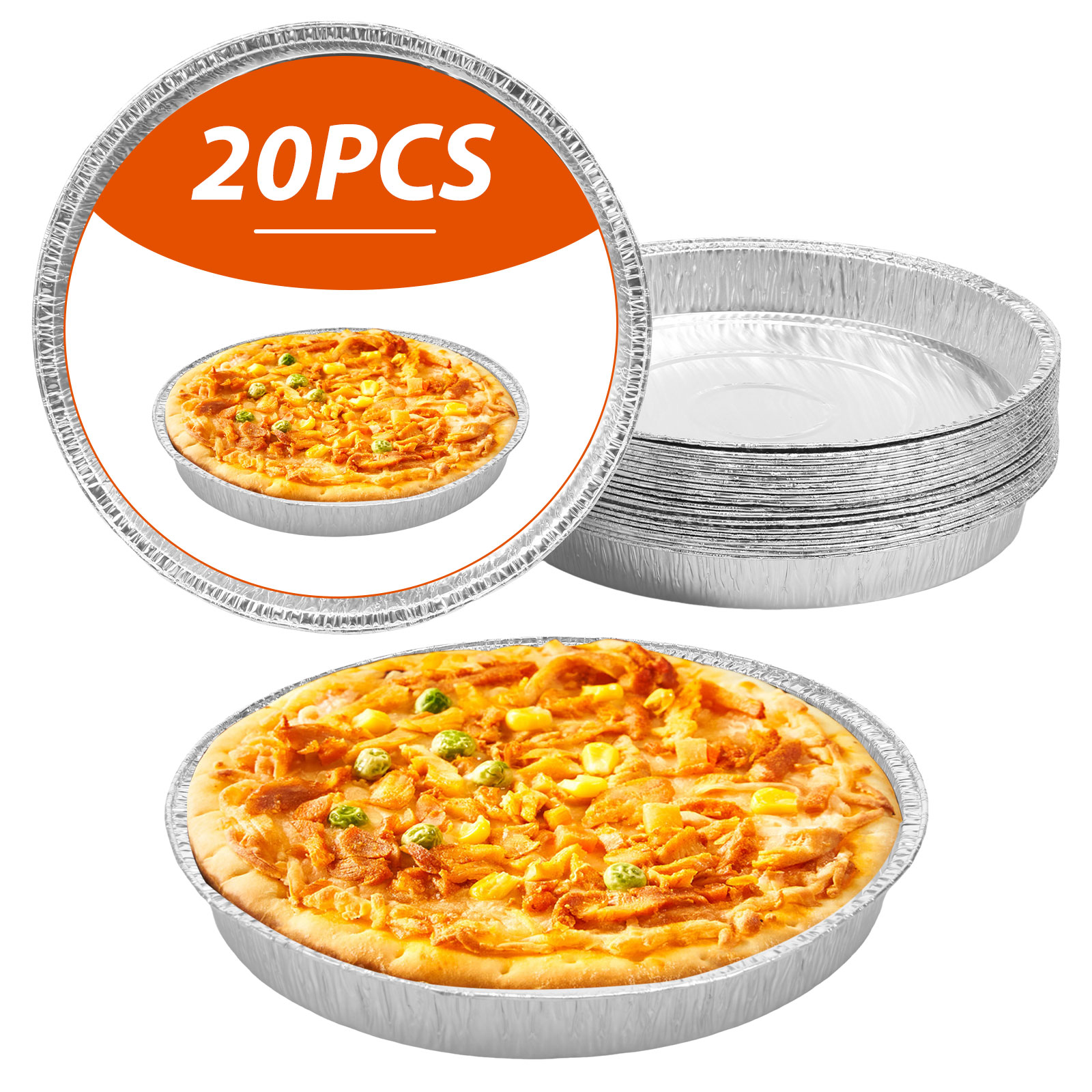 20 Pcs Round Aluminum Foil Piz - огляд і ціна Pizza Conveyor Oven