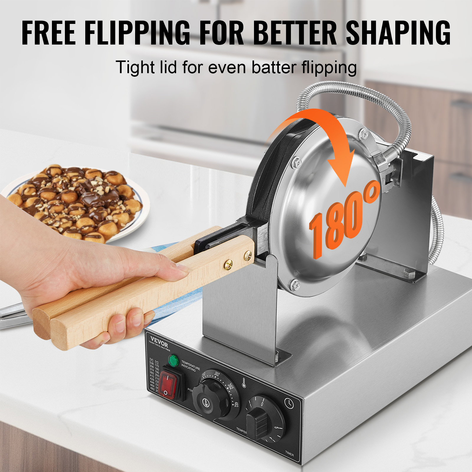 HomeWise Commercial Egg Bubble - огляд і ціна Waffle Maker Commercial