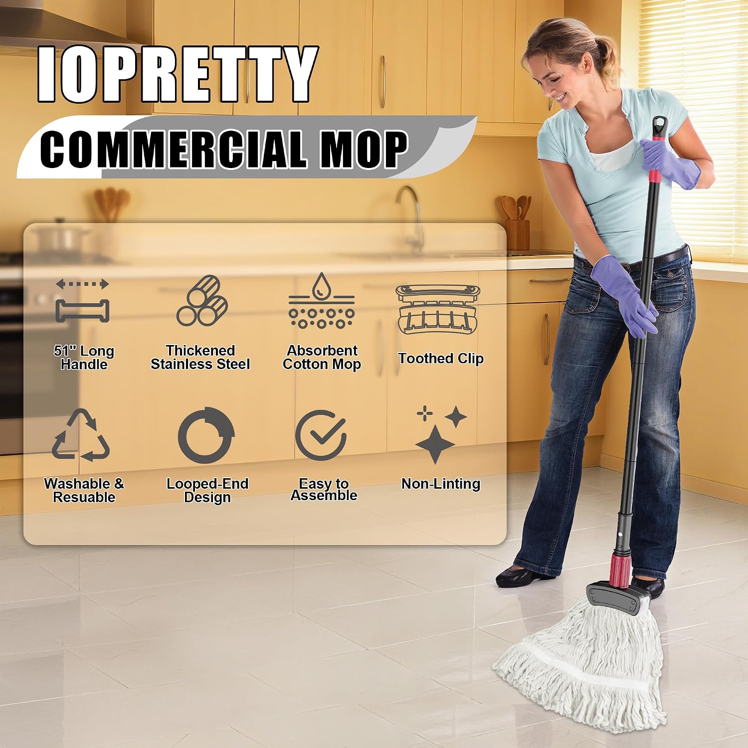 Commercial Mop for Floor Clean - огляд і ціна Commercial Kitchen Tile Flooring