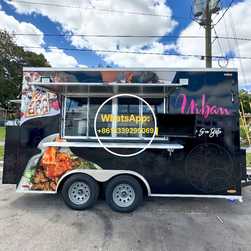 Mobile Food Trailer Fast Food  - огляд і ціна Commercial Kitchen Trailer