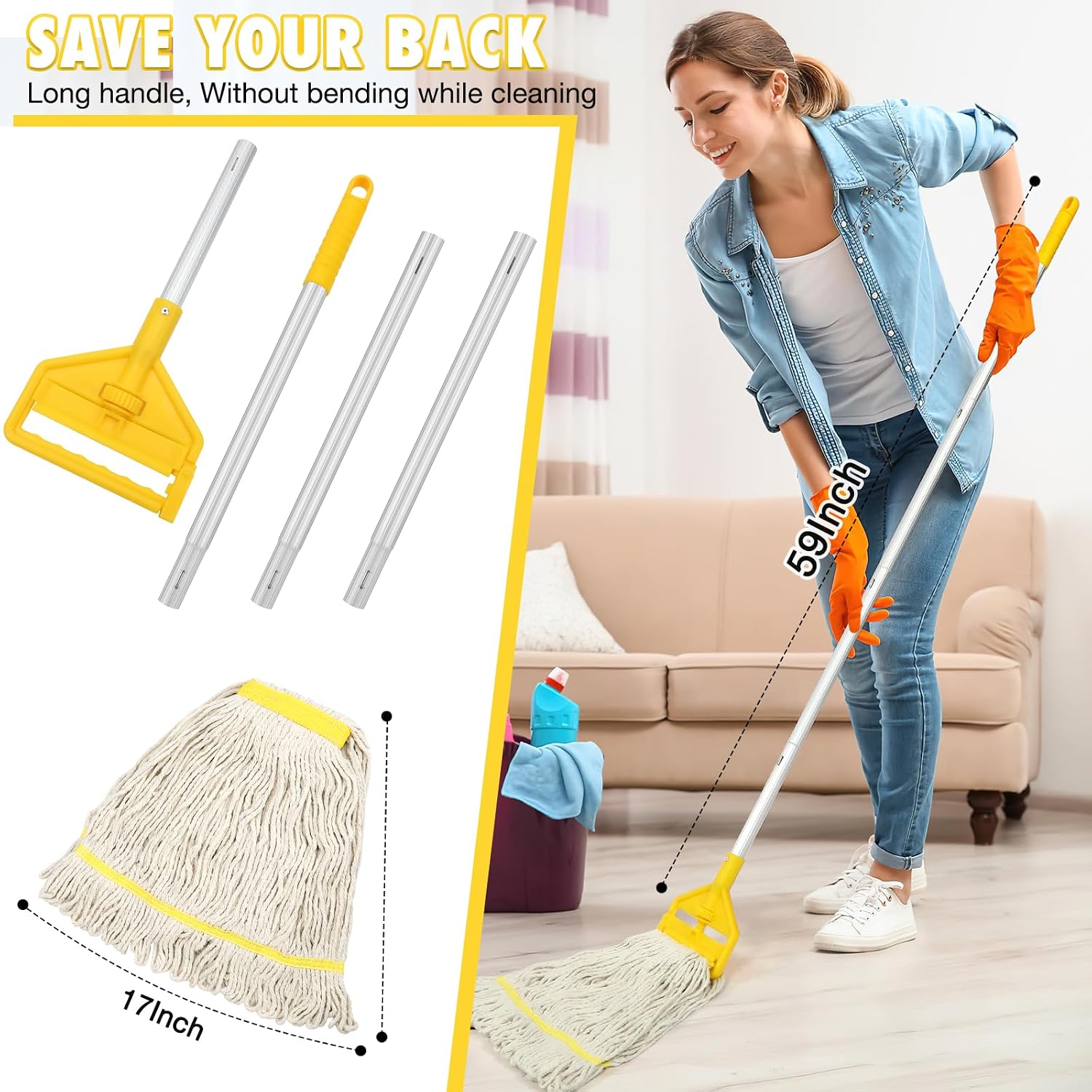 Commercial Mop Heavy Duty Indu - огляд і ціна Commercial Kitchen Tile Flooring