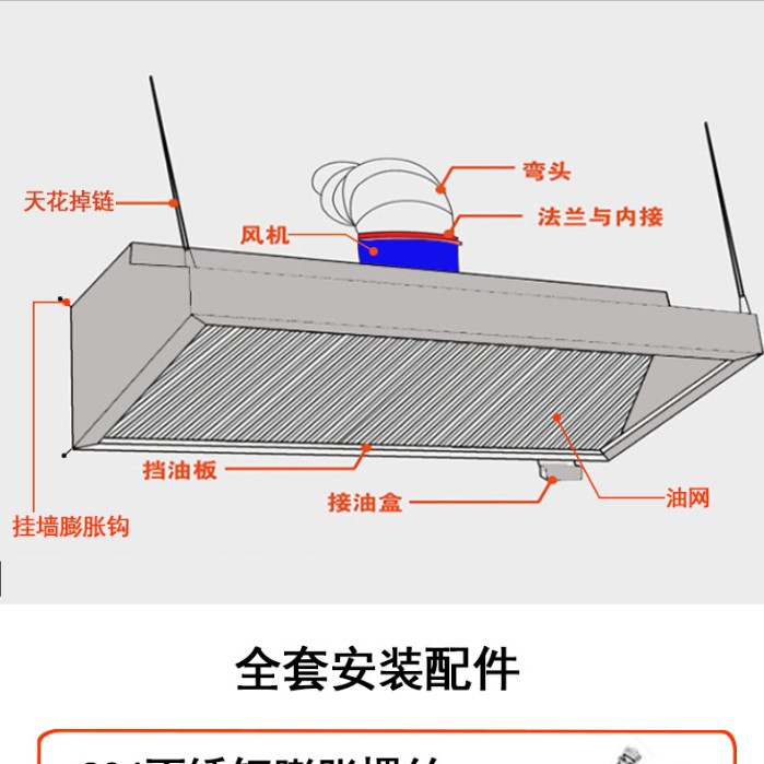 Installation-free Commercial G - огляд і ціна Commercial Kitchen Hood Installation