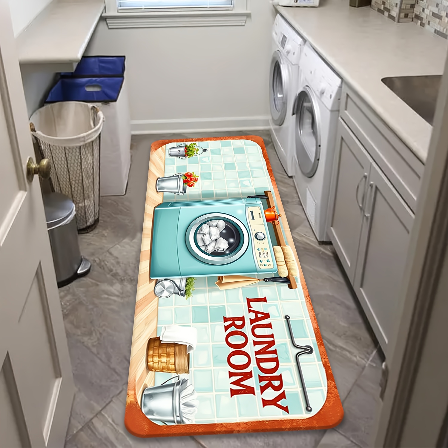 Retro Tile Washer Utensil Prin - огляд і ціна Commercial Kitchen Tile Flooring