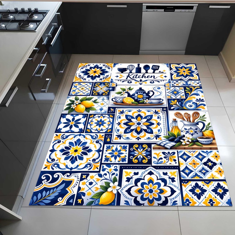 Mediterranean Mosaic Tile Kitc - огляд і ціна Commercial Kitchen Tile Flooring