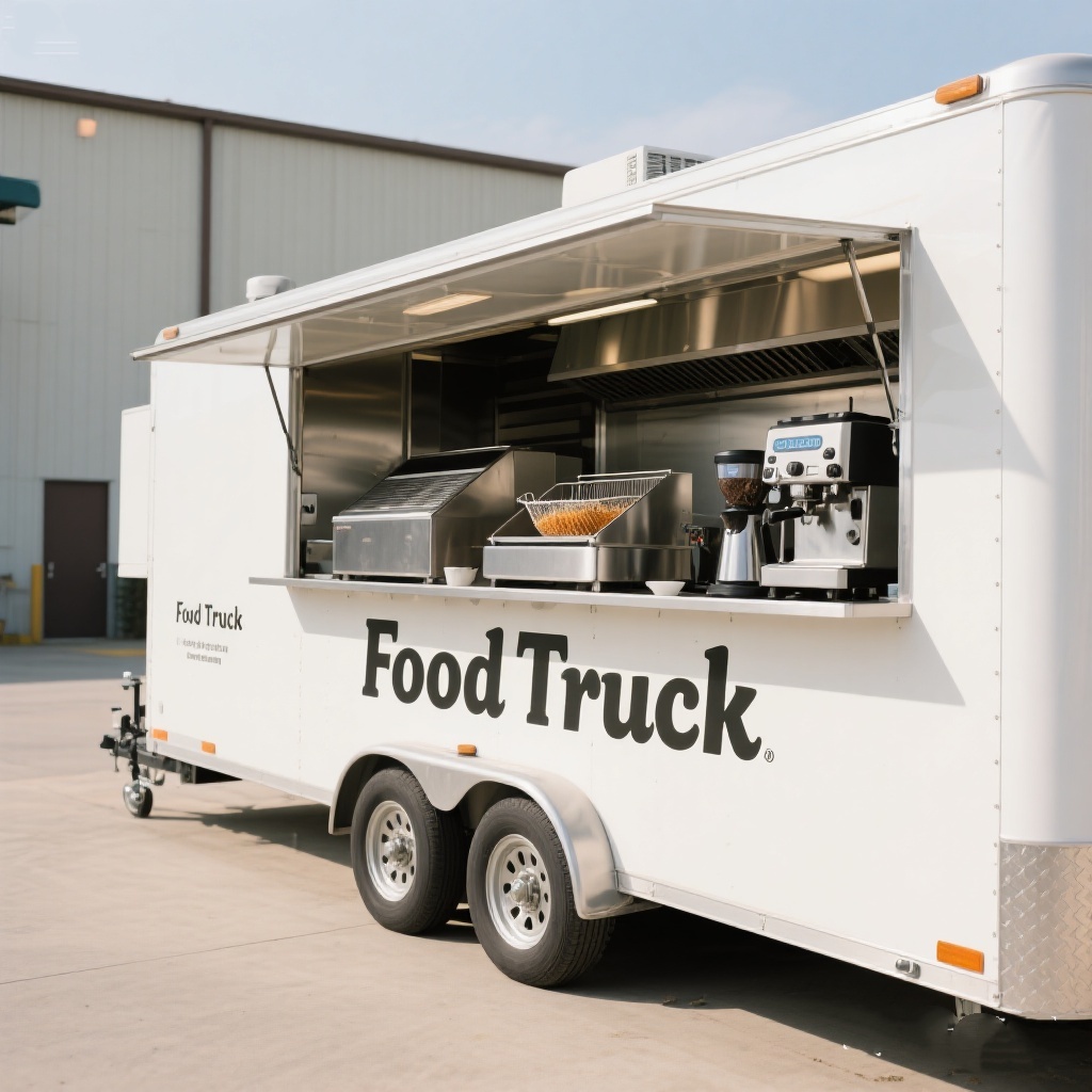 Mobile Food Truck With Full Ki - огляд і ціна Commercial Kitchen Trailer